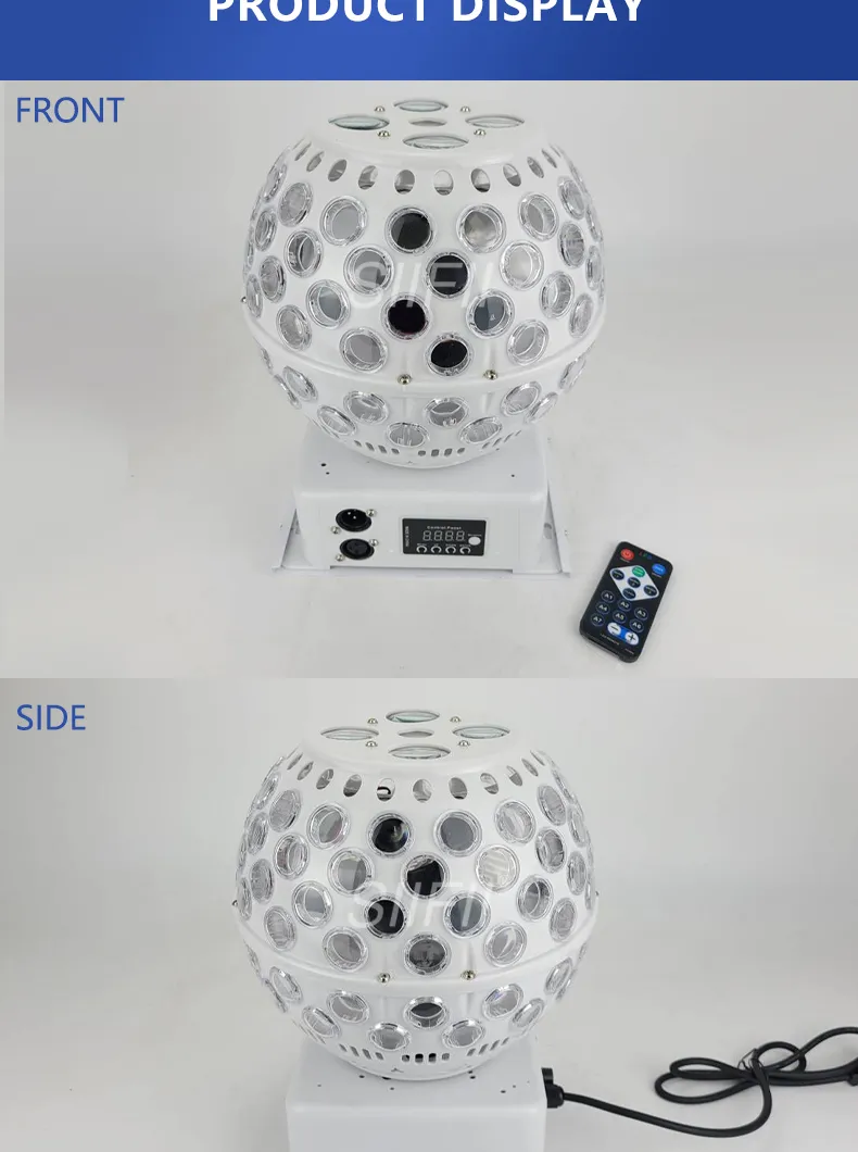 Bola de Cristal Mágica LED Luzes de Festa em Família Projetor a Laser RGB Controle de Som Luz Rotativa para Disco Natal DJ Bar KTV
