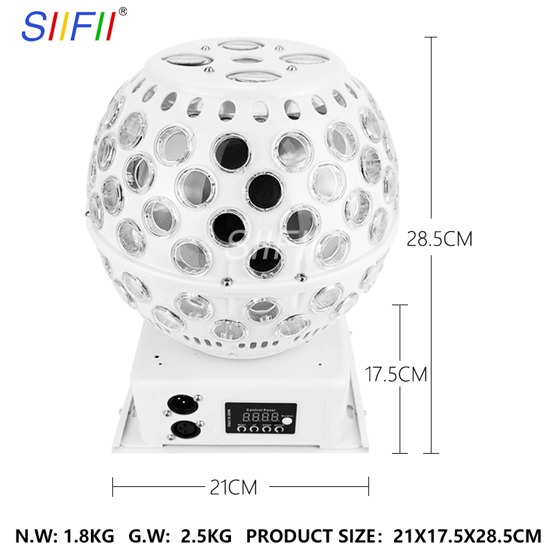 Bola de Cristal Mágica LED Luzes de Festa em Família Projetor a Laser RGB Controle de Som Luz Rotativa para Disco Natal DJ Bar KTV