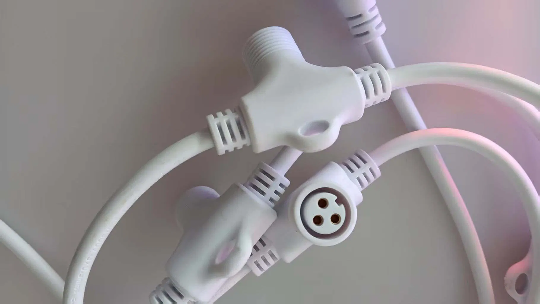 Iluminação de Cordão de Luzes LED Comerciais IP67 à Prova d'Água, Conectável, Cabo de Borracha com Fio de Cobre Puro, Personalizável, Luzes de Festival ao Ar Livre de Cor Única RGB