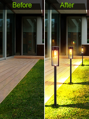 Iluminação de Caminho Solar para Jardim à Prova d'Água com Energia Solar