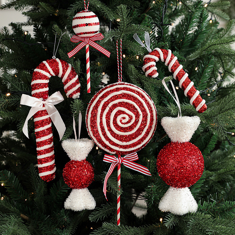 Designer de Etiquetas Personalizadas Clássicas Ornamentos de Doces de Natal Ornamentos de Papai Noel Decoração Produtos de Presente para Campo de Cricot