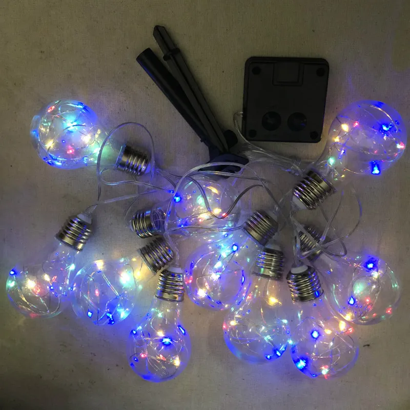 Luzes de Cordão com Lâmpadas Vintage Solar Edison para Deck, Quintal, Tendências e Decoração de Festa
