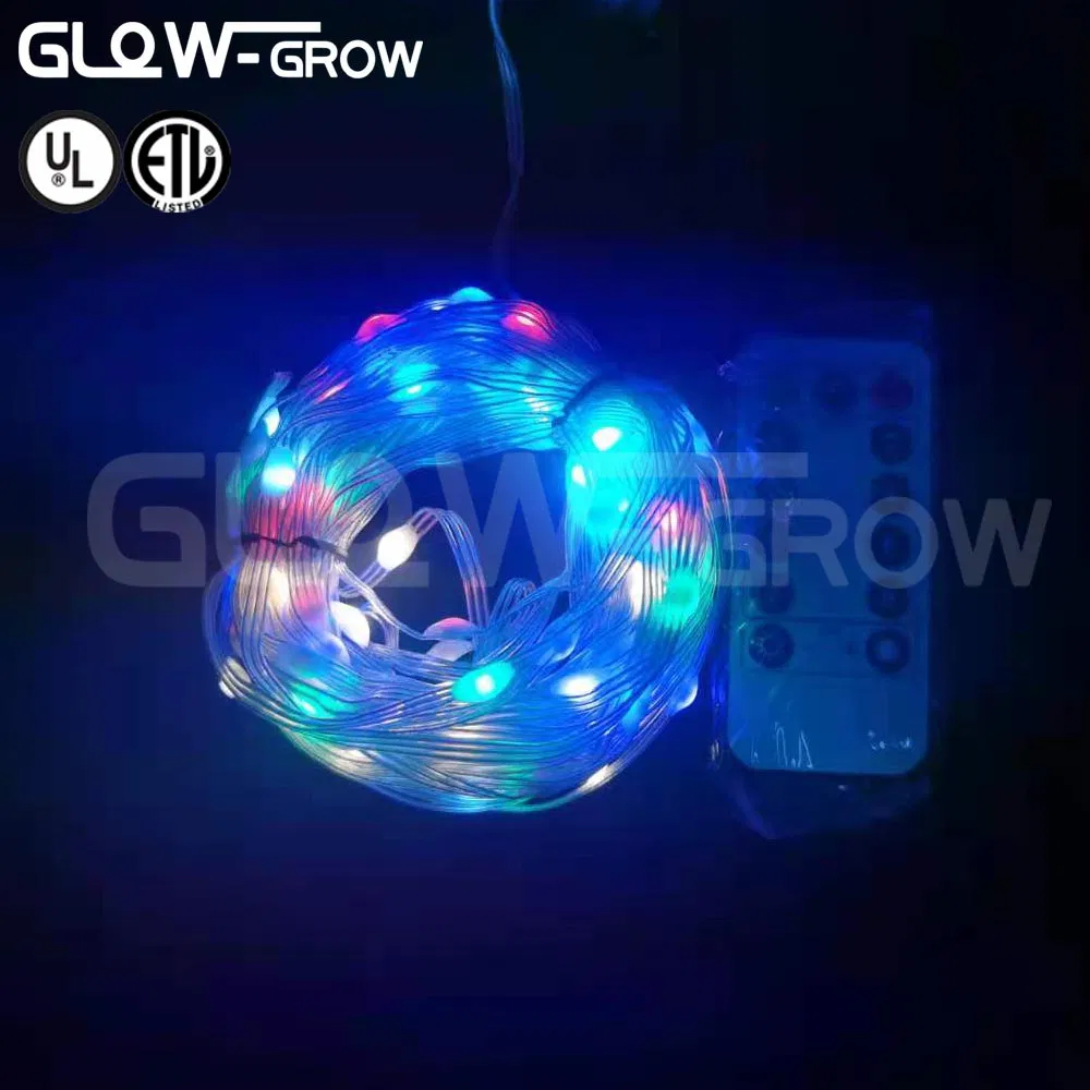 Iluminação de Festa LED de Natal ETL Listado 5V com Fio de Cobre, Alimentada por Bateria e Interface USB