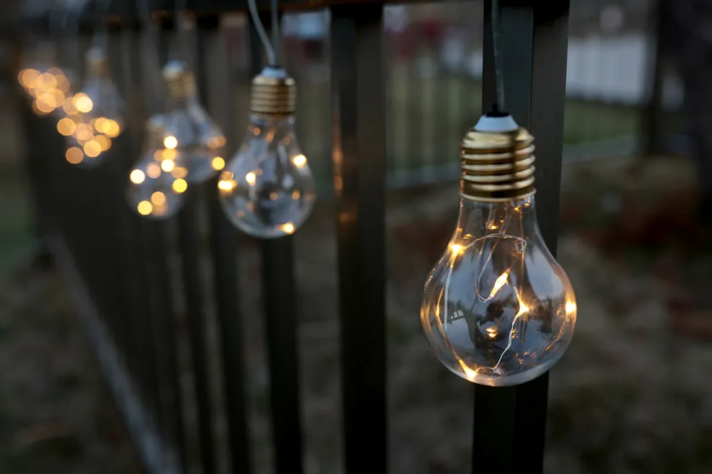 Corda de Luz LED Transparente para Jardim ao Ar Livre à Prova d'Água com CE RoHS