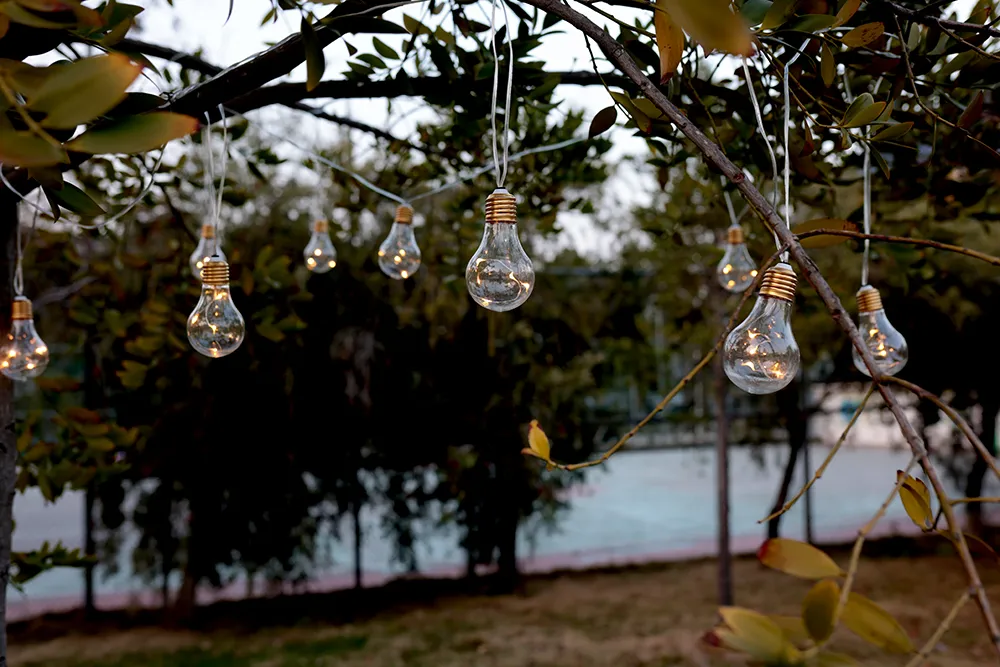 Corda de Luz LED Transparente para Jardim ao Ar Livre à Prova d'Água com CE RoHS
