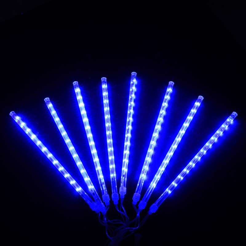 Tubo de Luz LED Ambiente de Chuva de Meteoros à Prova d'Água para Casamento, Festa, Jardim e Decoração de Árvores