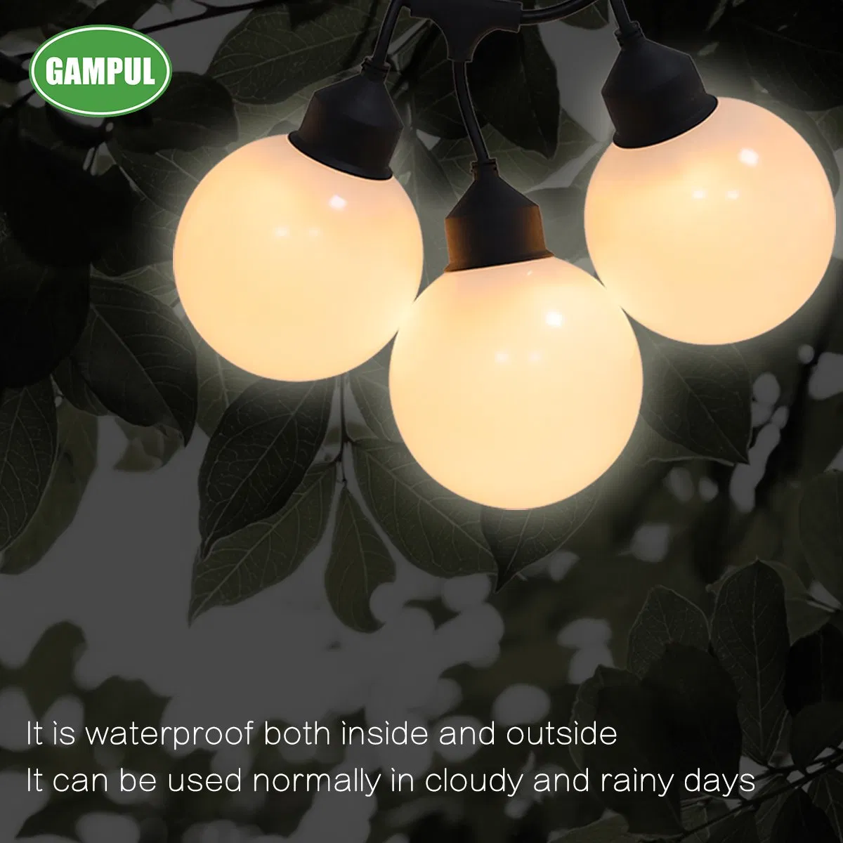 G125 Luzes de Natal LED em Corda à Prova d'Água Shatterpro Luzes LED Comerciais para Pendurar Luzes Externas