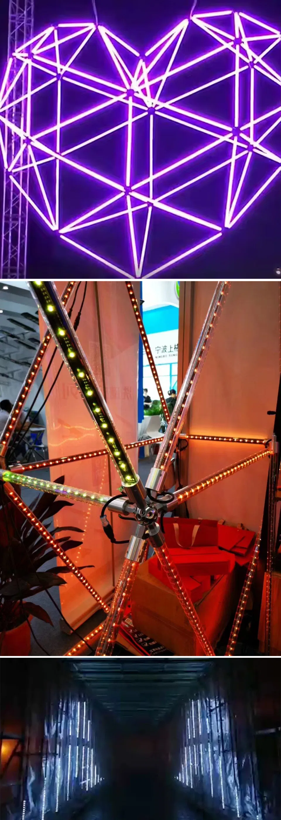 Tubo LED DMX Detalhes de Conexão