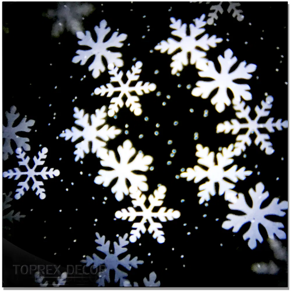Venda de Novos Produtos Ornamentos de Natal Projetor LED de Janela Luzes de Projeção de Flocos de Neve em Movimento para Decoração de Parede