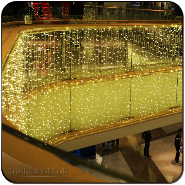 Cortinas Decoradas com Luzes de Fada Internas 2.0mmod Luzes de Cordão de PVC para Natal