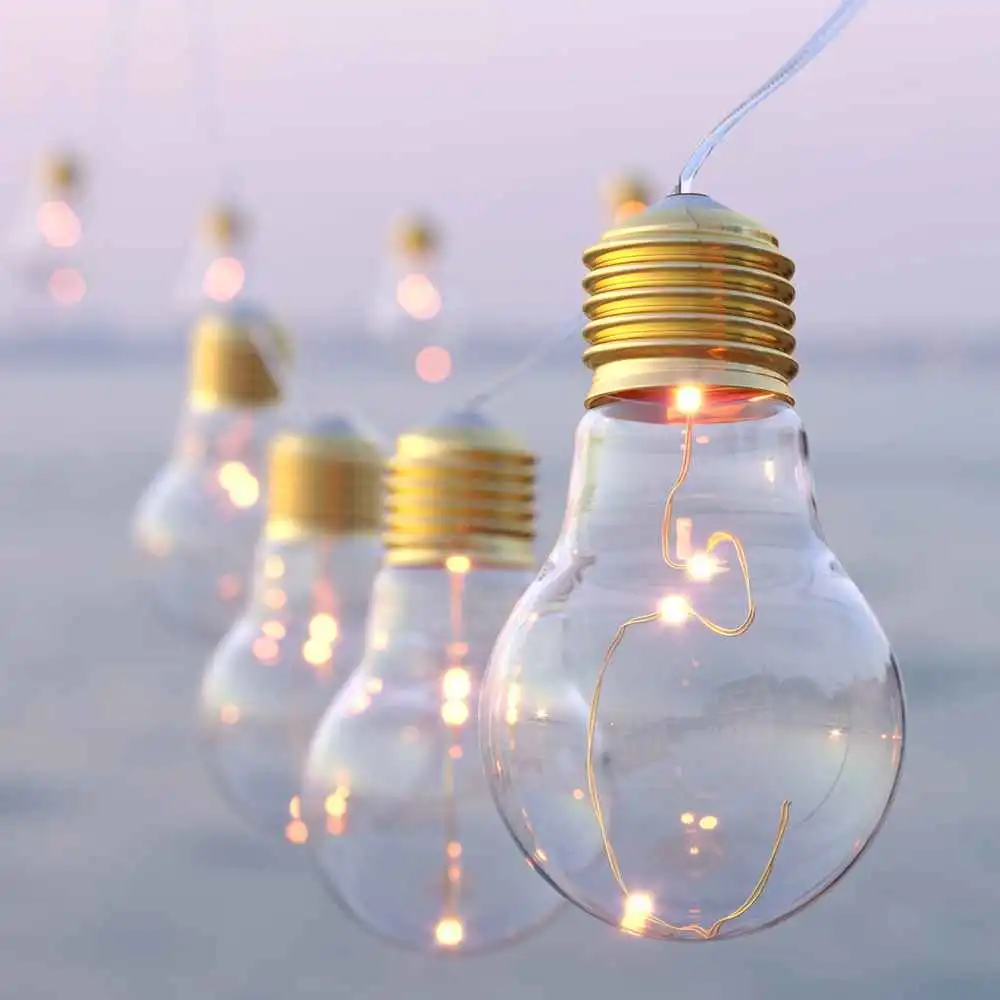Corda de Luz LED Transparente para Jardim ao Ar Livre à Prova d'Água com CE RoHS