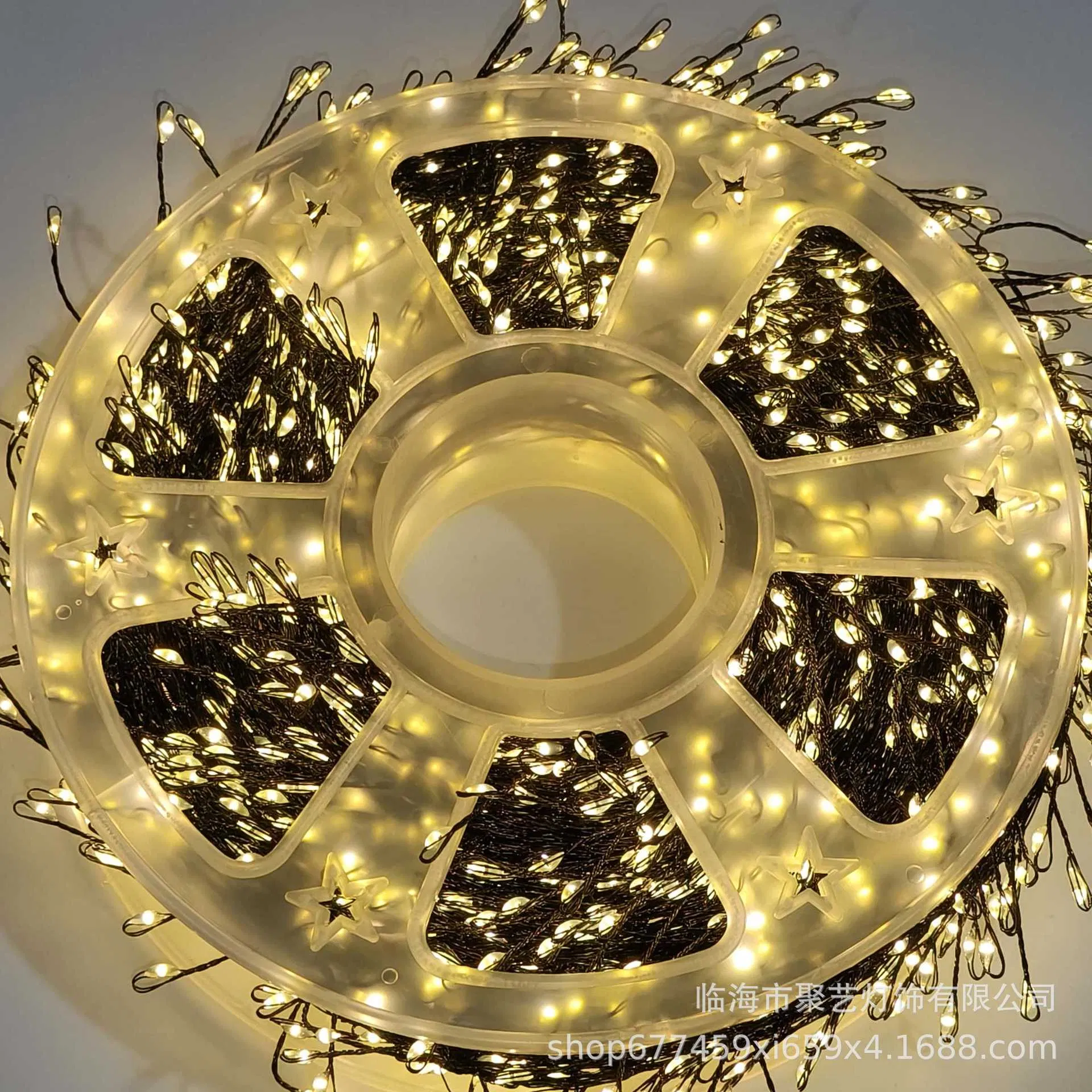 6m 50m 100m Luzes de Fada em Corda LED para Exterior e Interior à Prova d'Água Quente Branca Fios de Cobre Luzes de Árvore em Agrupamento 8 Modos Pisca-Pisca