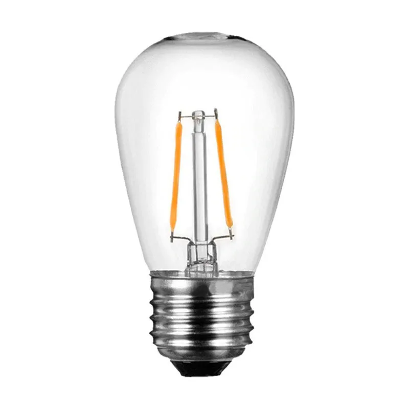 S14 Luz LED de Bulbo Edison ao Ar Livre para Decoração de Pátio e Jardim