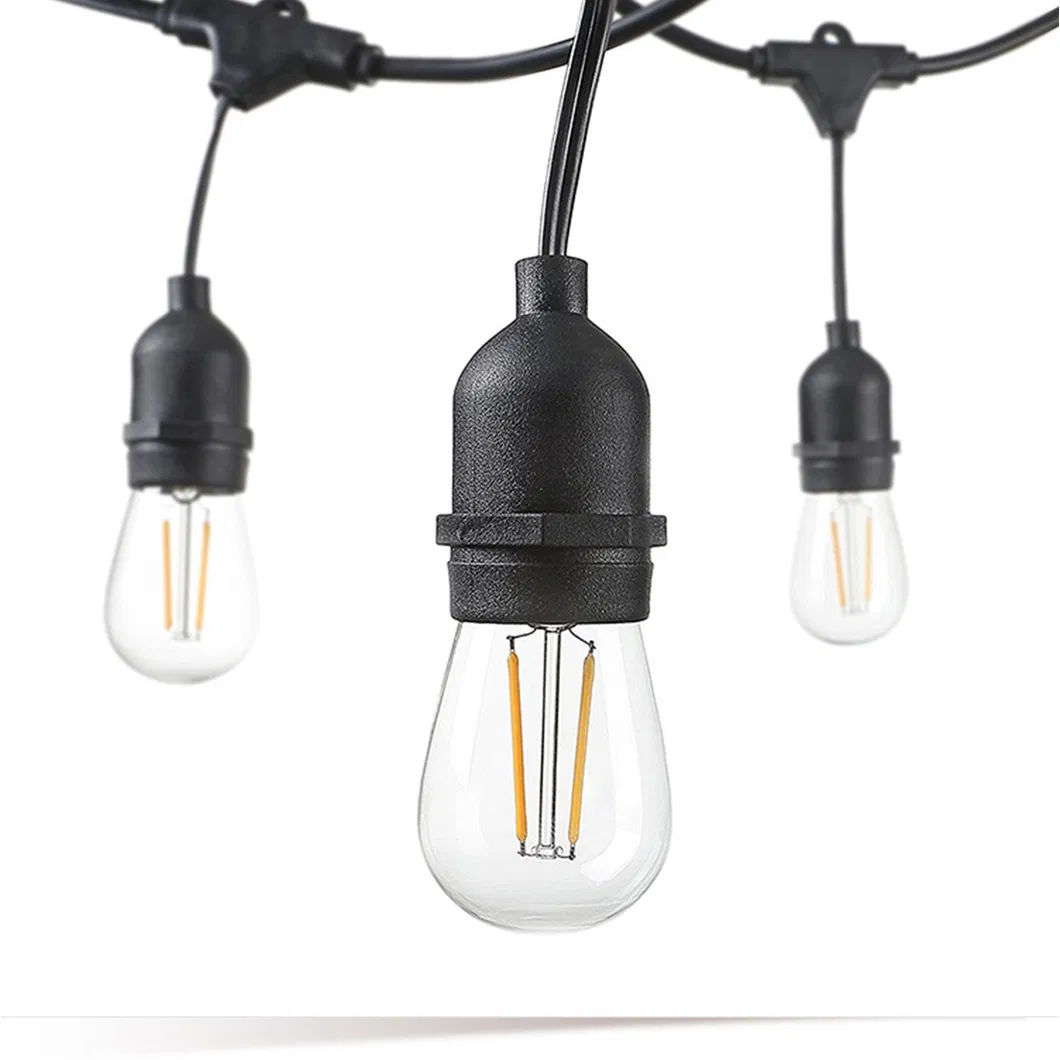 S14 Luz LED de Bulbo Edison ao Ar Livre para Decoração de Pátio e Jardim