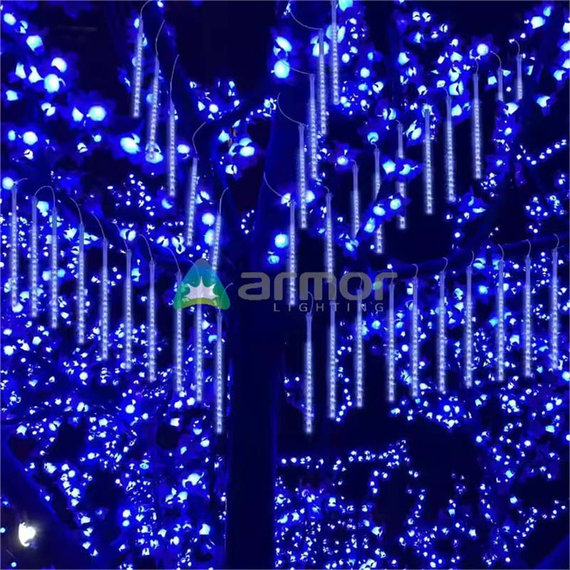 Iluminação de Natal ao Ar Livre Luzes de Meteoros LED Chuva Caindo Fita de Luz Tubo