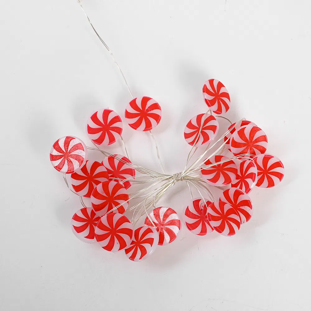 Iluminação de Natal Alegria de Gengibre com Bateria Recarregável por Atacado 2m+10L