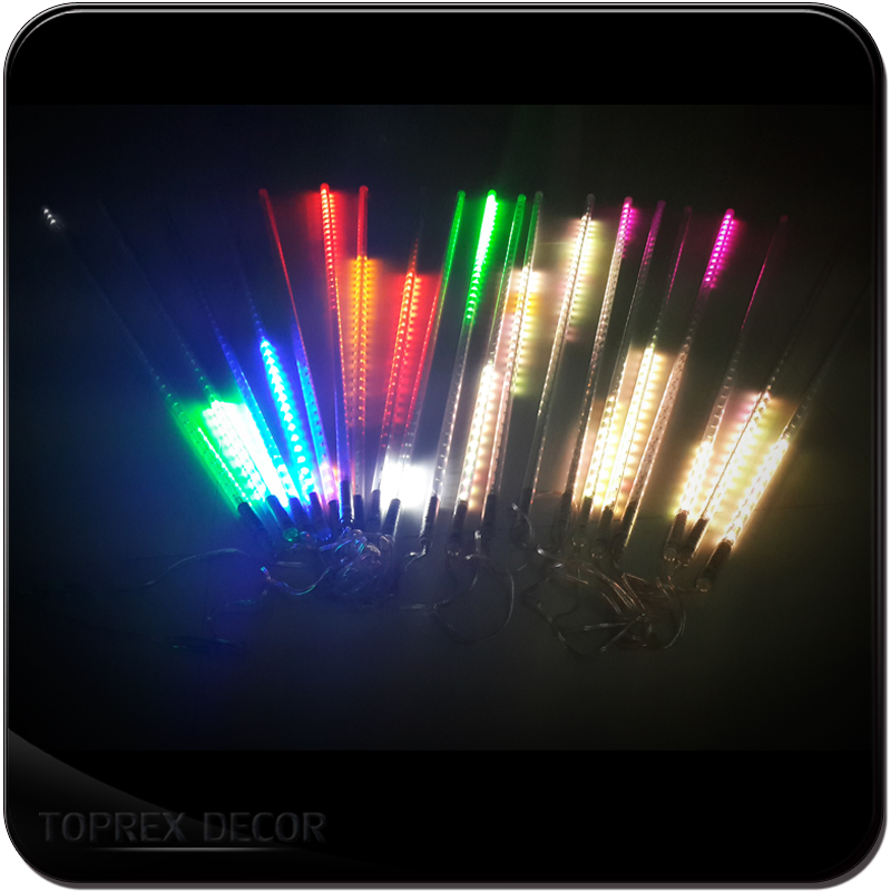 50cm 8 Tubos Luzes de Natal Decoração Externa Tubo Mini LED Luzes de Chuva de Meteoros