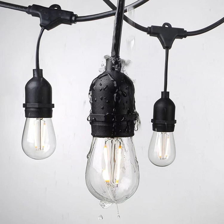 Luzes de Cordão LED Coloridas Vintage Edison Modernas S14