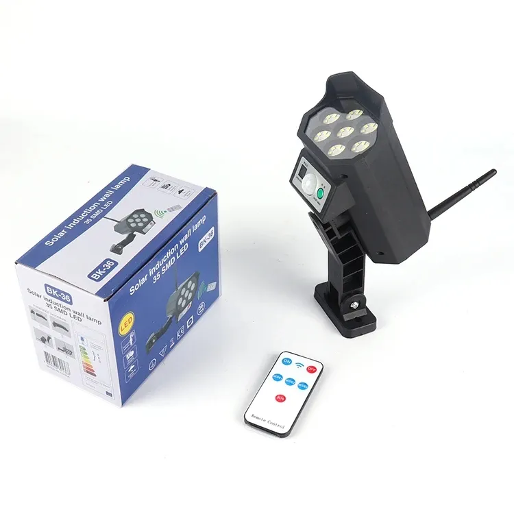 Novo IP65 À Prova D'Água 77 Câmera de Segurança Falsa com Sensor de LED Luz Solar de Movimento Lâmpada de Jardim Solar ao Ar Livre Holofote de Rua