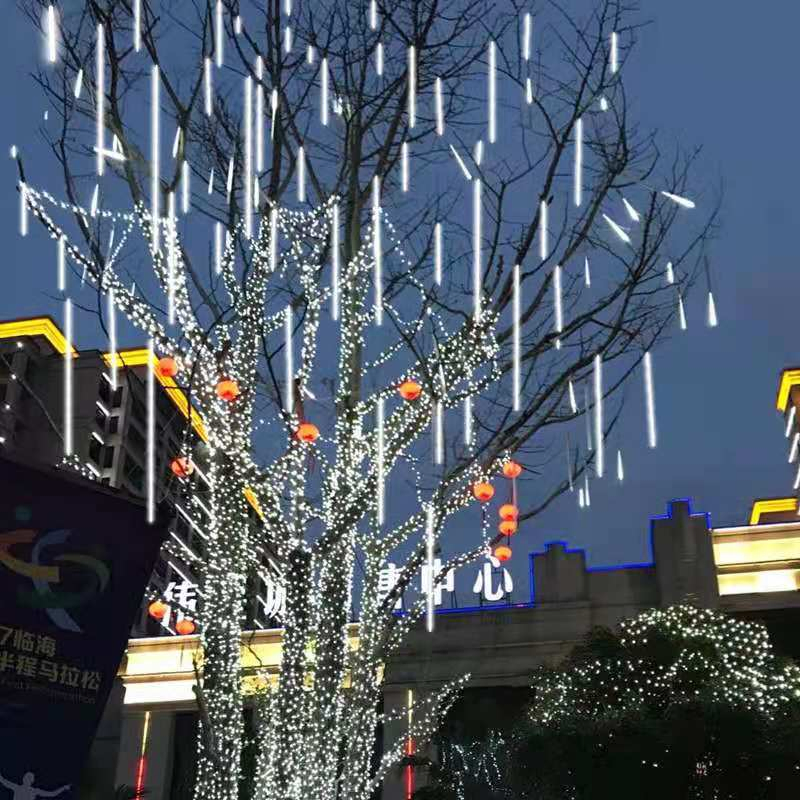 Luzes de Chuva de Meteoros LED Decoração Externa Alta Brilho À Prova D'Água Projeto Bar Pátio Decoração de Natal Luzes de Meteoros