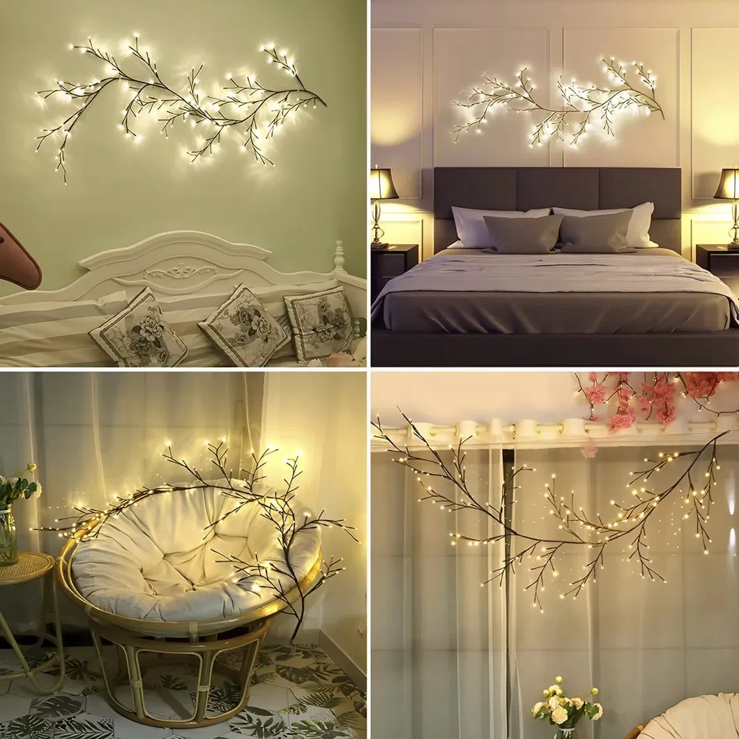 Luzes de Cordão de Videira Willow LED Apresentação