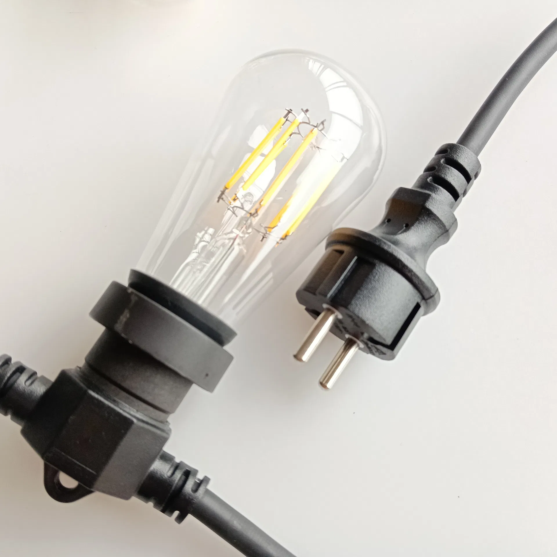 Instalação de luzes LED ao ar livre