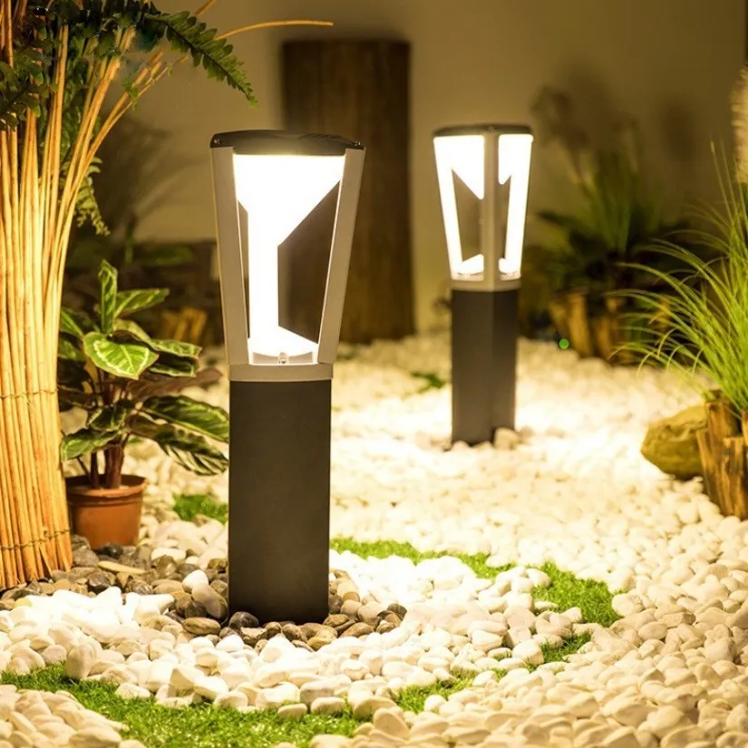 Controlador MPPT Solar Alimentado Luz de Caminho para Jardim ao Ar Livre Quadrada Superior