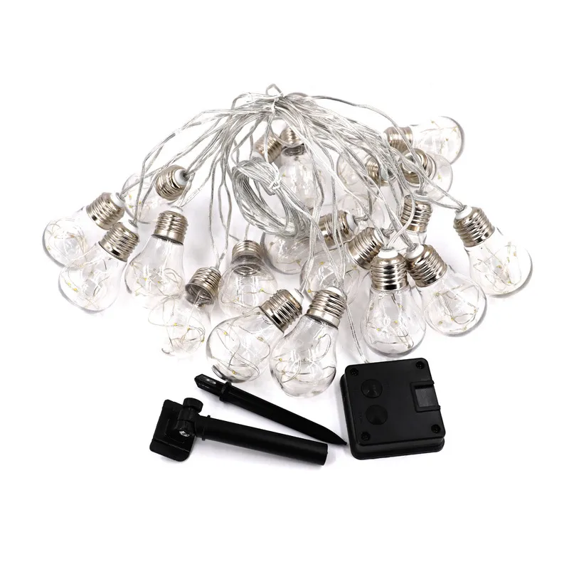 Luzes de Cordão com Lâmpadas Vintage Solar Edison para Deck, Quintal, Tendências e Decoração de Festa