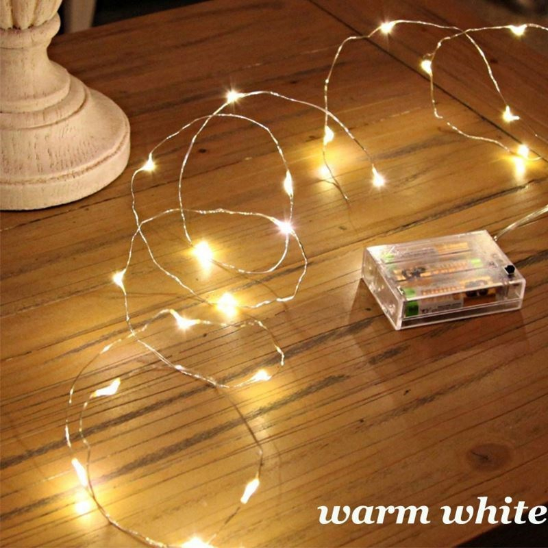 Fitas de Luz LED a Bateria para Decoração de Natal, Festa e Jardim