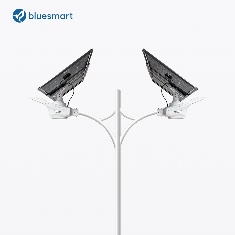 Luz de Rua Solar com Sensor de Movimento Bluesmart 120W Luz LED Solar Alimentada por Energia Solar