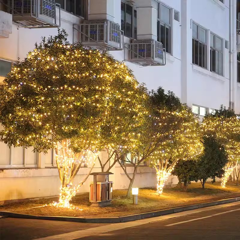 Guirlanda de Borracha Decoração de Natal de Fada Iluminação ao Ar Livre Conectável Uso de Projeto Luzes de Cordão LED 10m