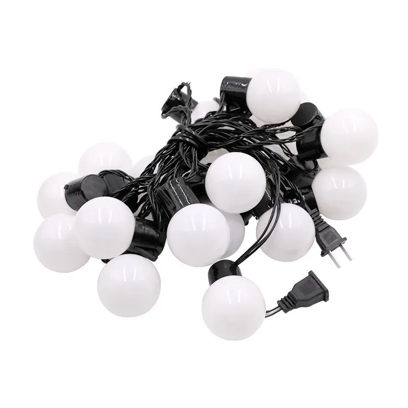 25 Luzes G40 Corda de Luzes Externa Bulbo Luz Decoração de Natal Luz de Corda Solar para Decoração de Jardim