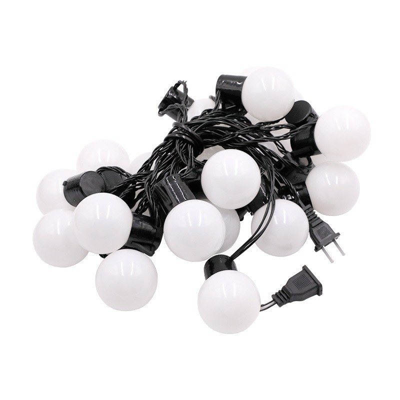 25 Luzes G40 Corda de Luzes Externa Bulbo Luz Decoração de Natal Luz de Corda Solar para Decoração de Jardim