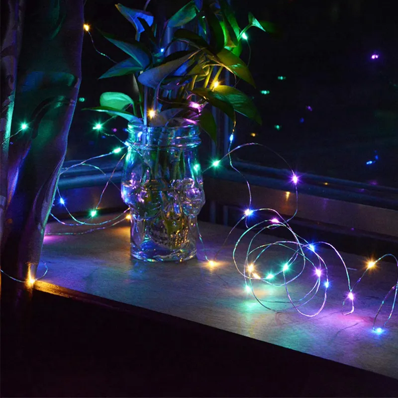 Fitas de Luz LED a Bateria para Decoração de Natal, Festa e Jardim
