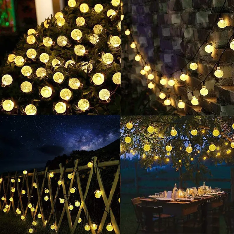 6.5m Luz 30-LED de Cordão 8-Modes Decorativa para Jardim e Caminho