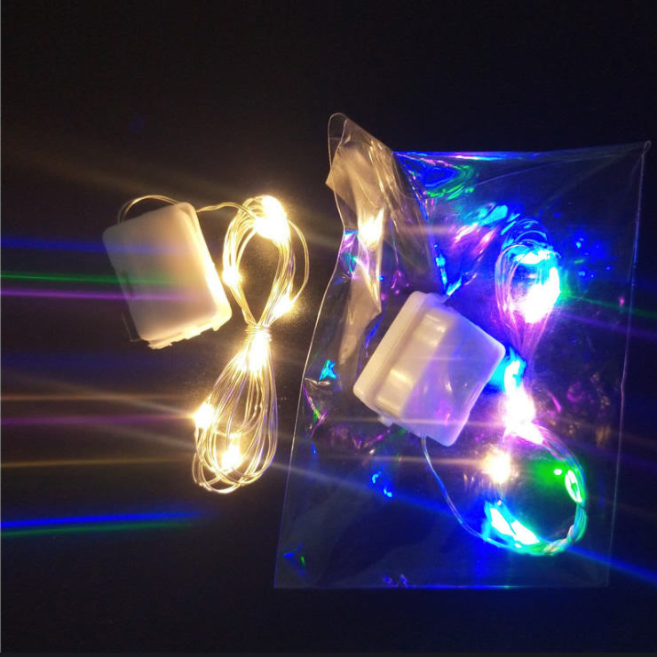 Luzes de Natal Mini Alimentadas por Bateria Fio de Cobre Luzes de Fada LED em Cordão para Casamento Festa de Natal