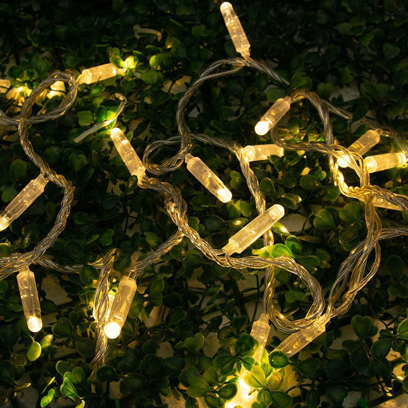 Guirlanda de Borracha Decoração de Natal de Fada Iluminação ao Ar Livre Conectável Uso de Projeto Luzes de Cordão LED 10m
