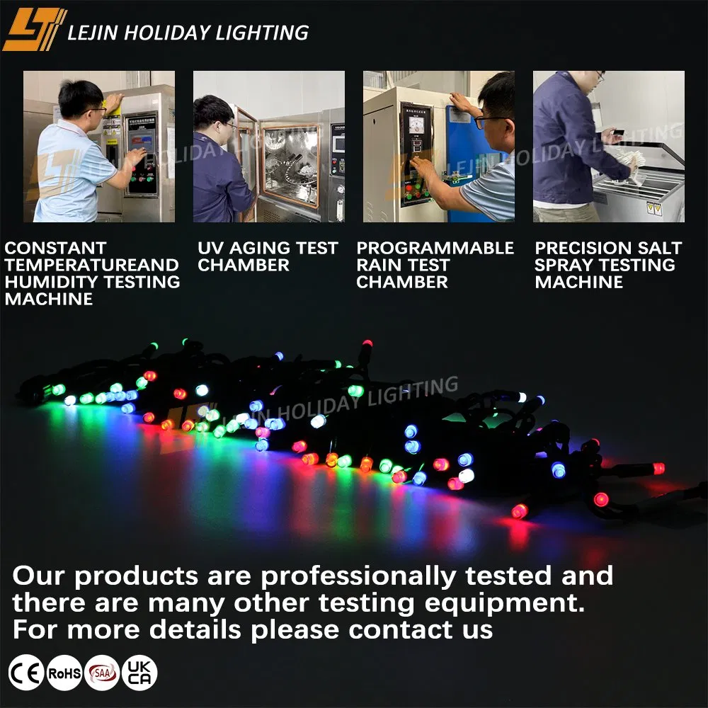DMX 512 Programável DIY Ao Ar Livre Impermeável Borracha 10m 66V Personalizado Fada Natal Árvore Festival Decoração Luzes de String LED RGB