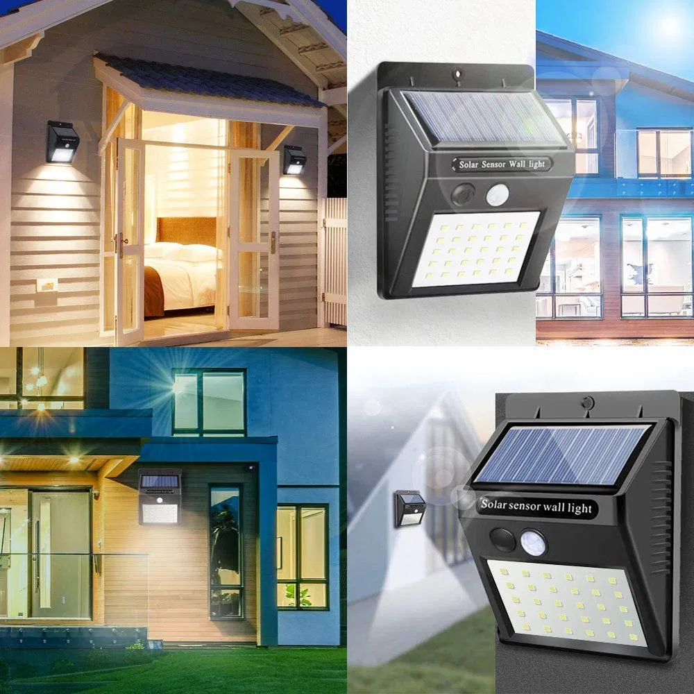 Sensor de Movimento Solar Luz Noturna