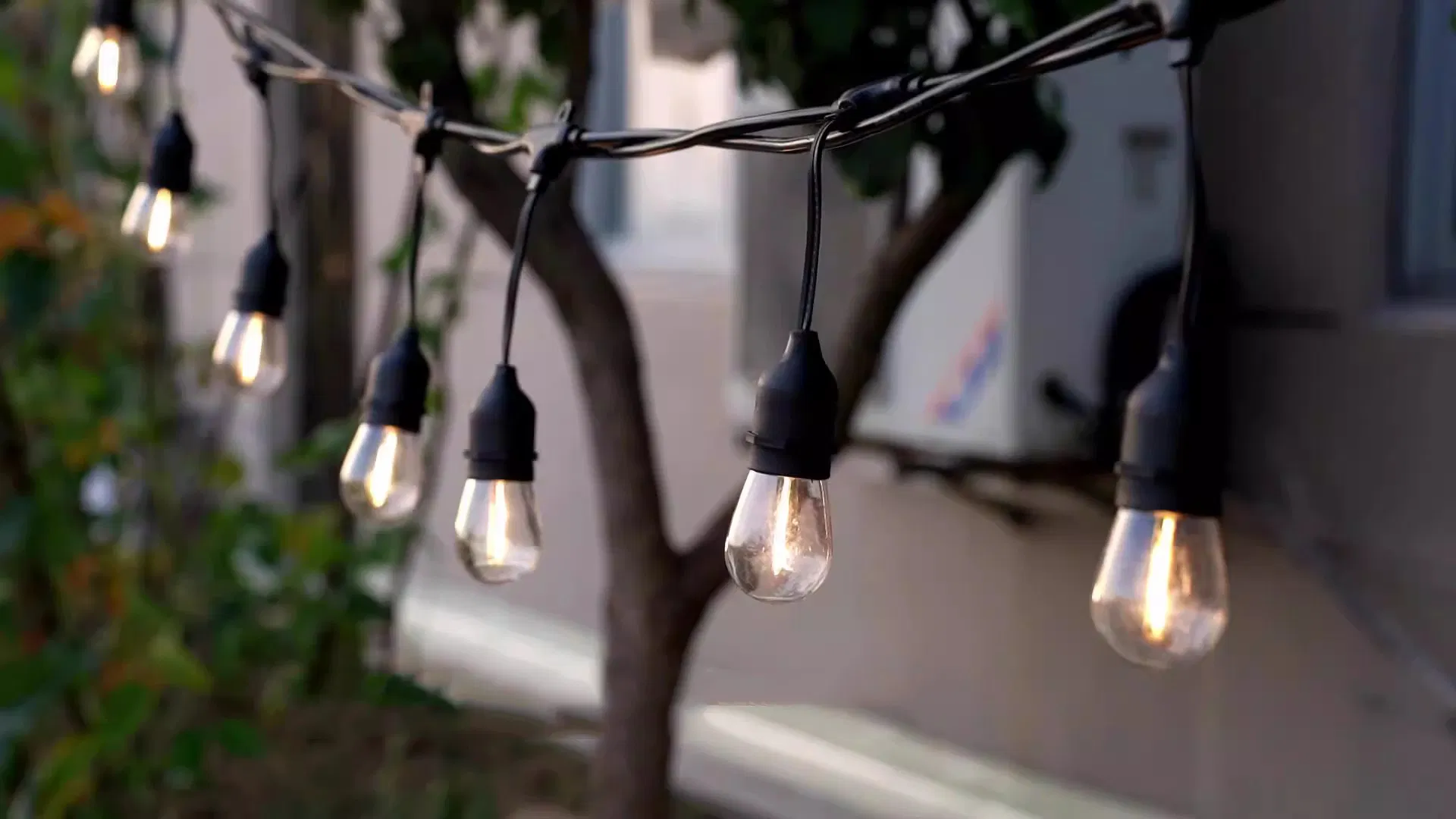 Luz de Cordão LED CE RoHS S14 Luz Festoon com IP65 Detalhe S14 Edison Vintage à Prova de Quebra para Jardim Casa Festa Feriado Festival Decoração de Quintal