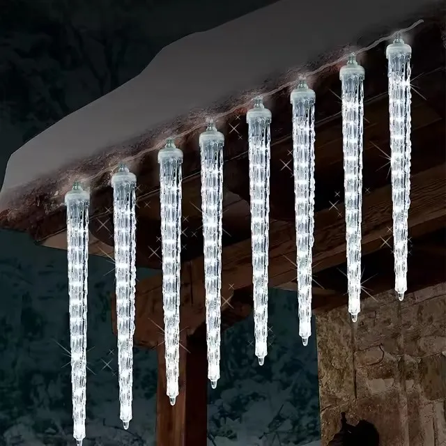 30cm 50cm Chuva de Meteoros Iluminação - Branco Quente, Multicolorido, Luz de Neve LED Personalizável