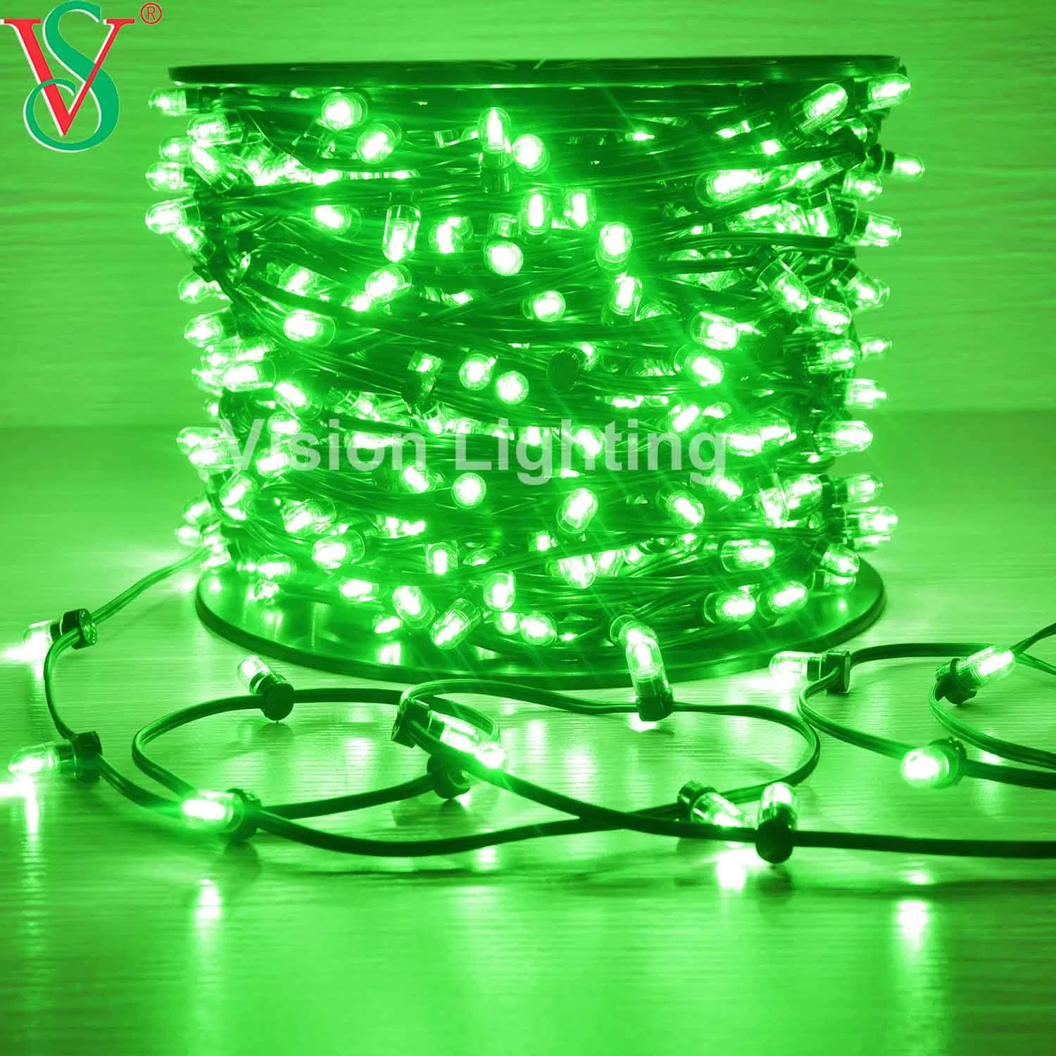 Decoração de Natal 100m 12V Luzes de Fada LED em Fita com Clips