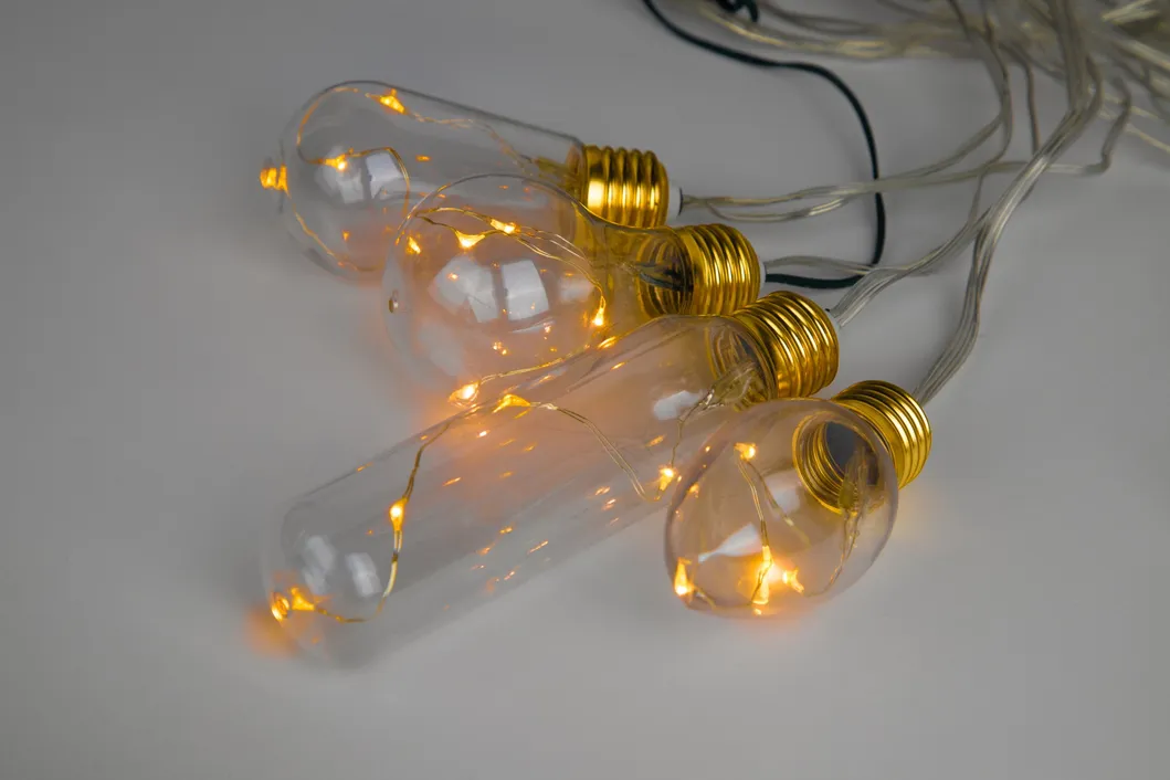Corda de Luz LED Transparente para Jardim ao Ar Livre à Prova d'Água com CE RoHS