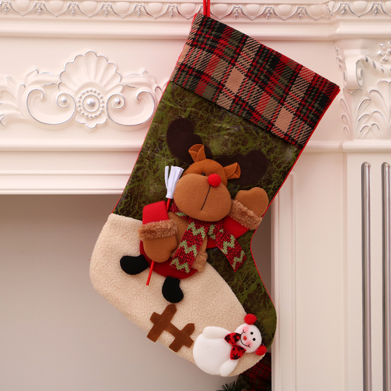 Personalize Meias de Natal de Alta Qualidade Modernas para Decoração de Natal e Ano Novo, Ornamentos do Papai Noel, Produtos de Presentes Novos para Decoração de Rua