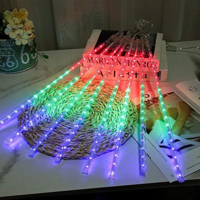 Decoração LED de Chuva de Meteoros