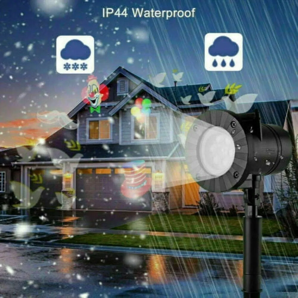 Projetor de Luz LED de Floco de Neve para Exterior