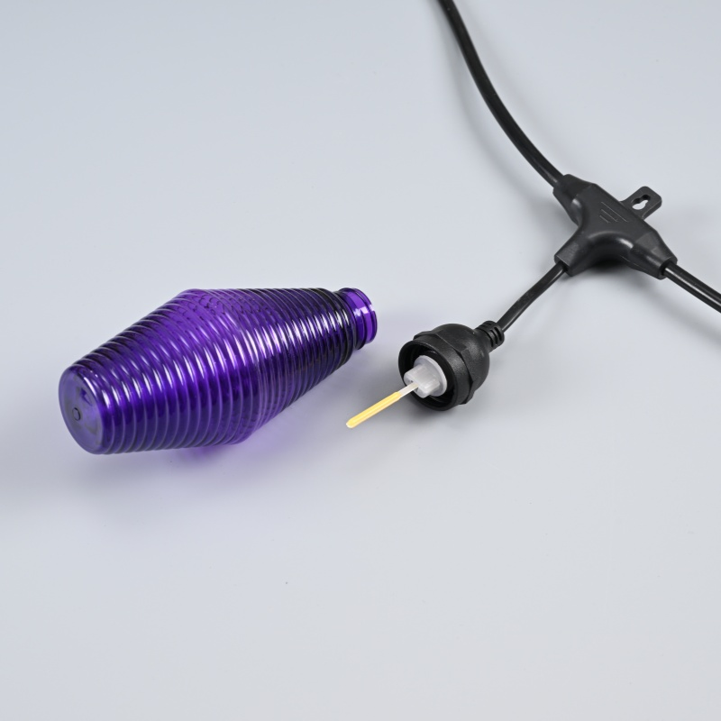 Corda de Luz LED à Prova d'Água para Exterior E27 Cabeça de Parafuso com Fio Luz de Camping para Tenda, Decoração de Ponto Turístico Famoso na Internet Luz de Atmosfera