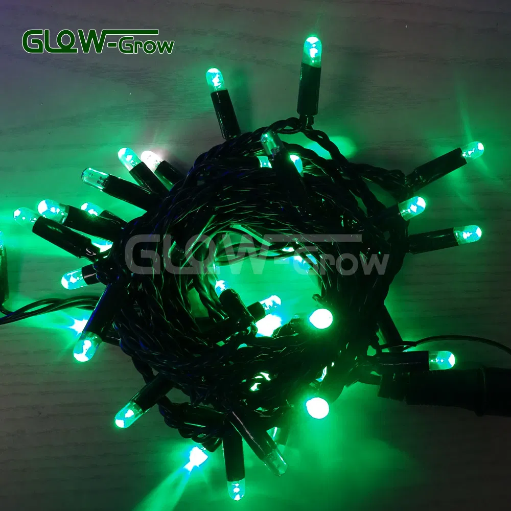 Fio de LED de Natal em Branco Quente CE RoHS PVC para Decoração de Férias ao Ar Livre no Pátio