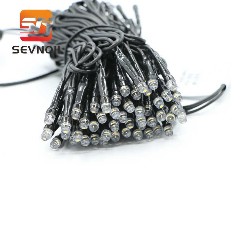 Fitas de Luzes de Natal LED à Prova d'Água para Exterior Pretas 100LED/200LED/300LED