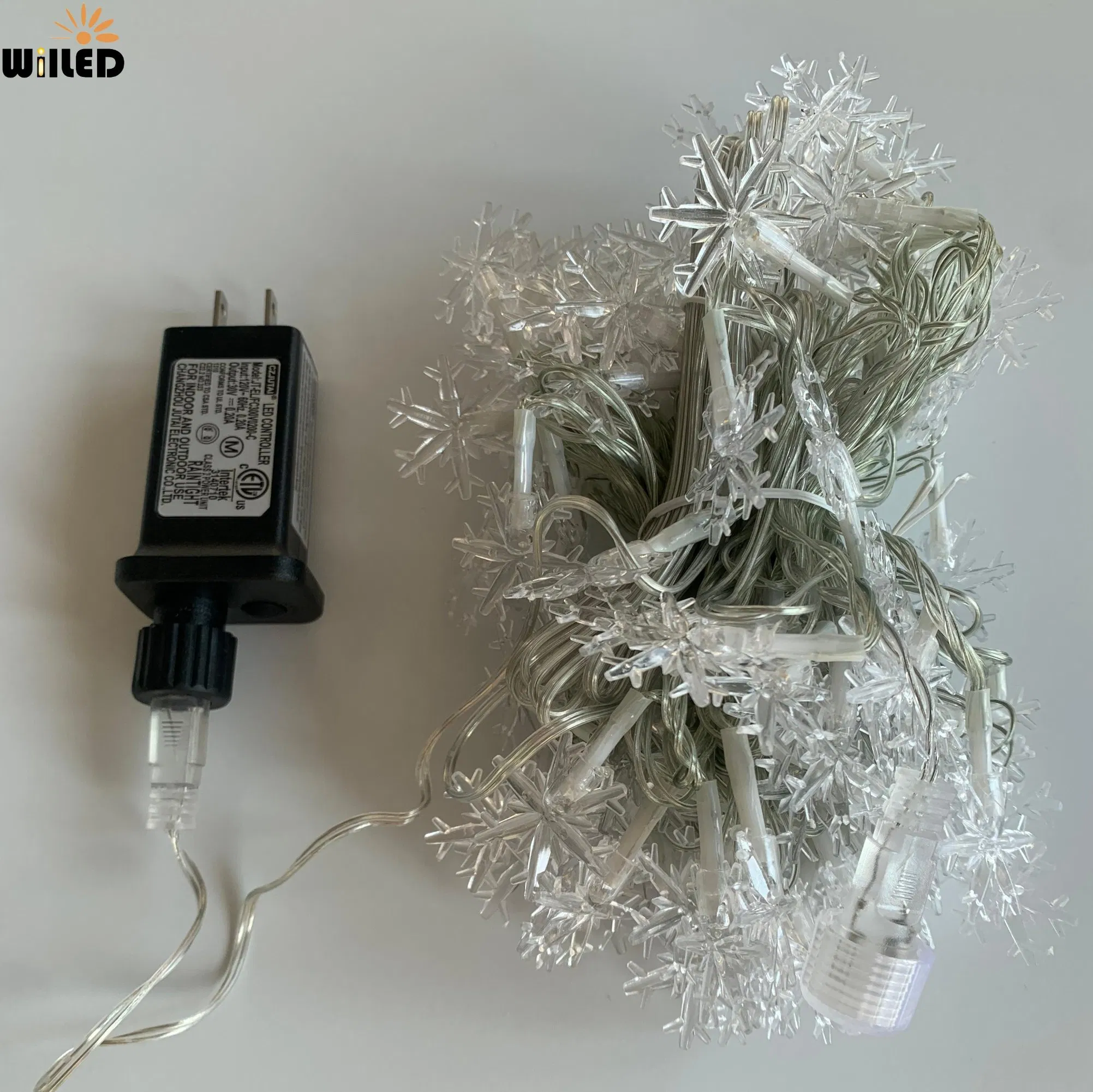 10m 100L 8 Modo à Prova D'Água Luzes de Decoração de Natal Luces De Navidad Plugue EU &amp; Alimentação por Bateria 3m 6m 10m Luzes de Fada Guirlanda LED Floco de Neve Luz de Cordão